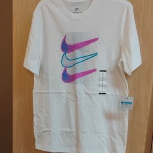 Nike White Tee with Graphic Design